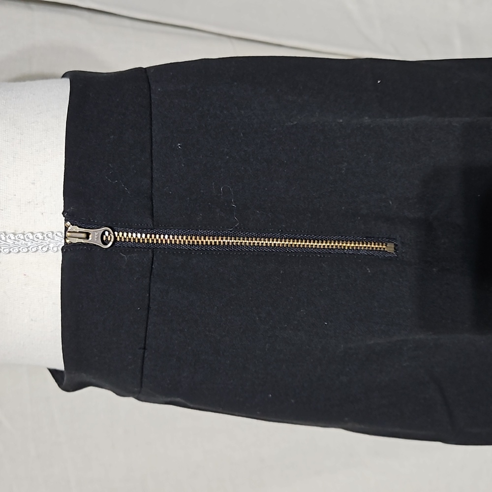 Loft black mini with accented side zipper - Picture 2 of 5